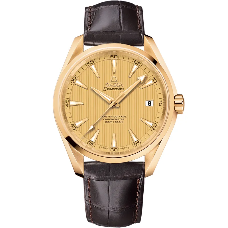Omega Seamaster Aqua Terra 150m Master Co-Axial 41.5 231.53.42.21, reference 231.53.42.21.08.001, yellow dial, yellow gold case