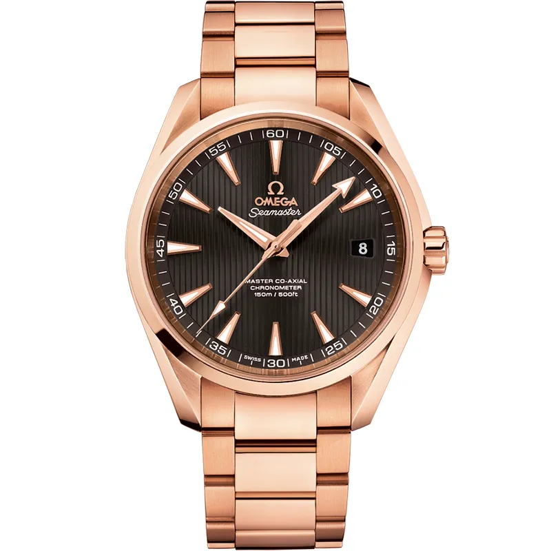 Omega Seamaster Aqua Terra 150m Master Co-Axial 41.5 231.50.42.21, reference 231.50.42.21.06.002, grey dial, rose gold case