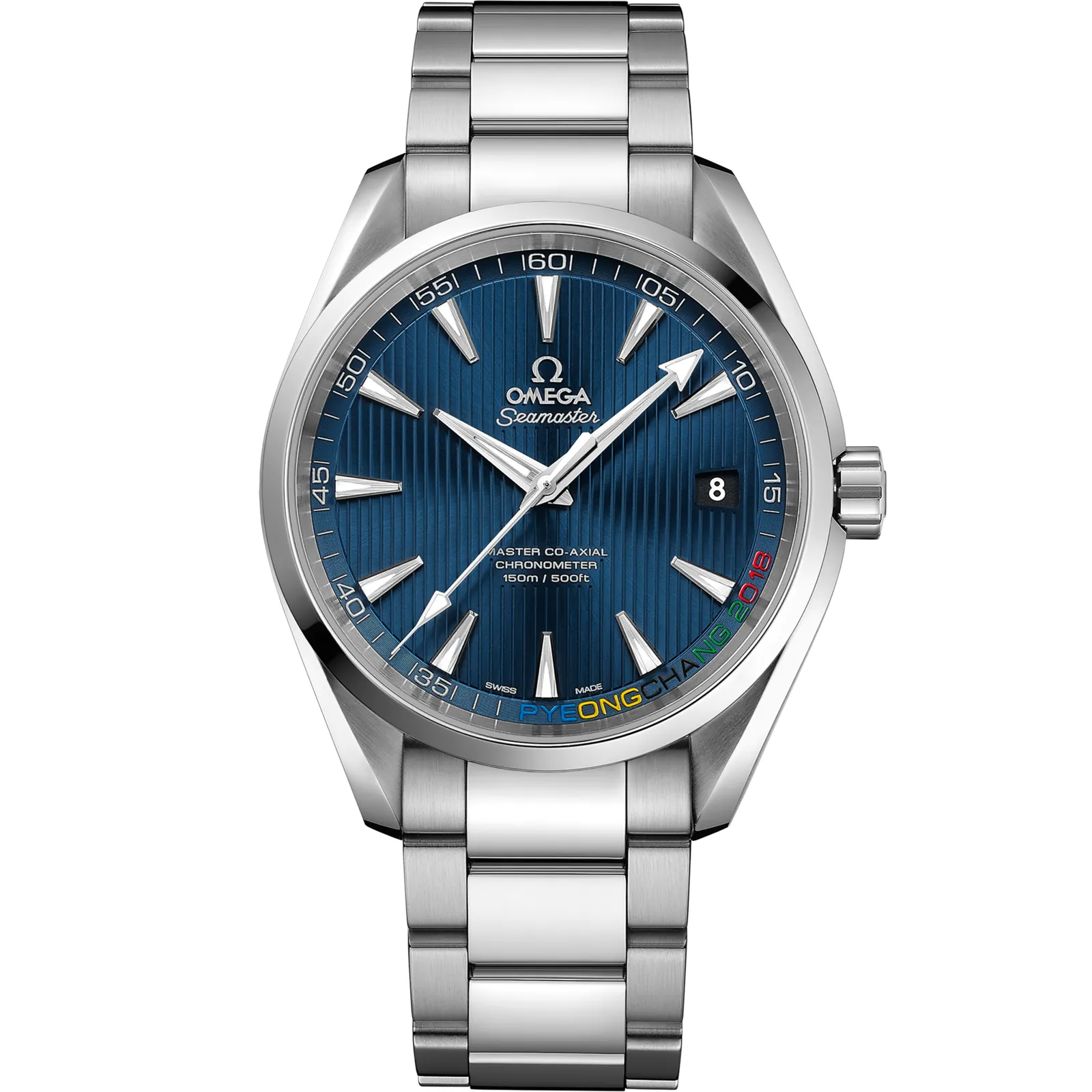 Omega Seamaster Aqua Terra 150m Master Co-Axial 41.5 522.10.42.21, reference 522.10.42.21.03.001, blue dial, stainless steel case