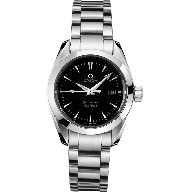 Omega Seamaster Aqua Terra 150M Quartz 29.2 2577.50.00, reference 2577.50.00, black dial, stainless steel case