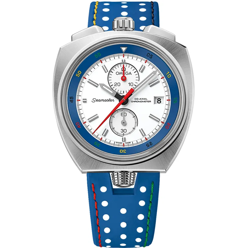 Omega Seamaster Bullhead Co-Axial Chronograph Rio 2016, reference 522.12.43.50.04.001, white dial, stainless steel case
