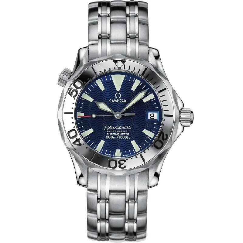 Omega Seamaster Diver 300M Automatic 36.25 2053.80.00, reference 2053.80.00, blue dial, stainless steel case