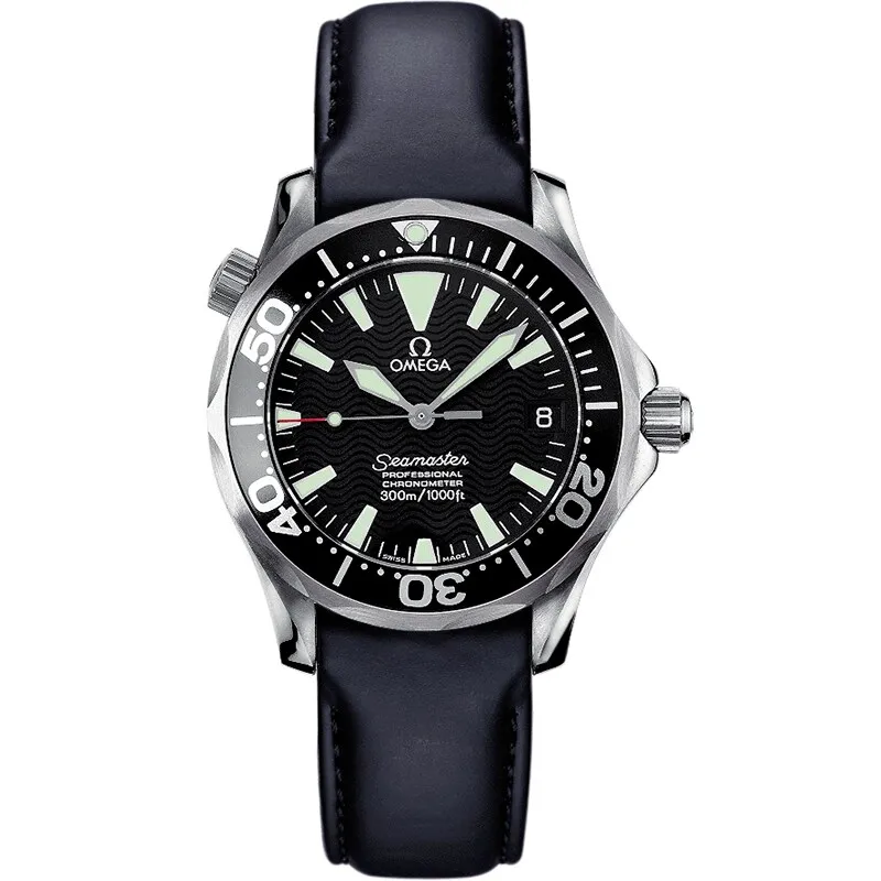 Omega Seamaster Diver 300M Automatic 36.25 2952.50.91, reference 2952.50.91, black dial, stainless steel case