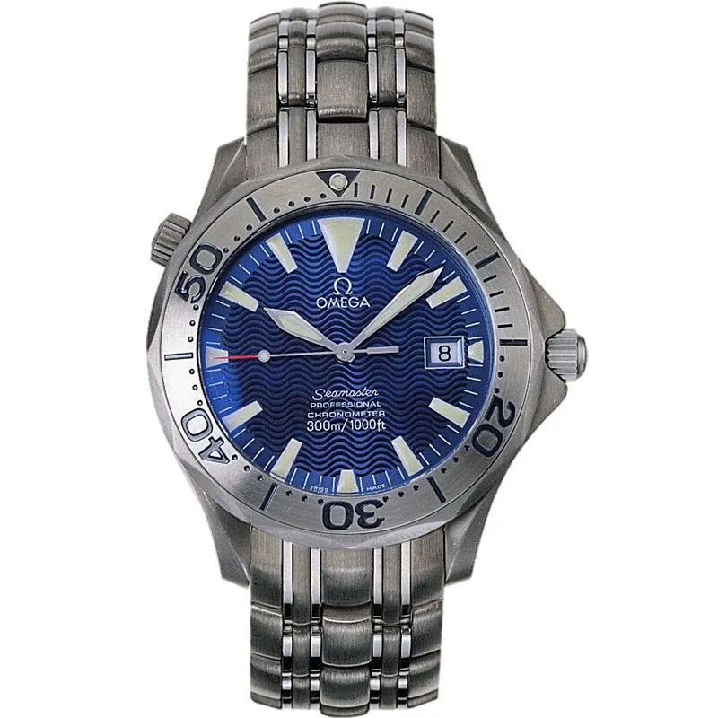 Omega Seamaster Diver 300M Automatic 41 2231.80.00, reference 2231.80.00, blue dial, titanium case