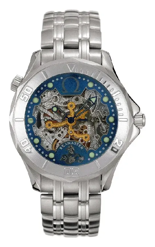Omega Seamaster Diver 300M Automatic 41 2932.80.00, reference 2932.80.00, blue dial, white gold case