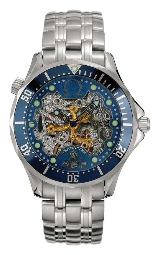 Omega Seamaster Diver 300M Automatic 41 2934.80.00, reference 2934.80.00, blue dial, white gold case