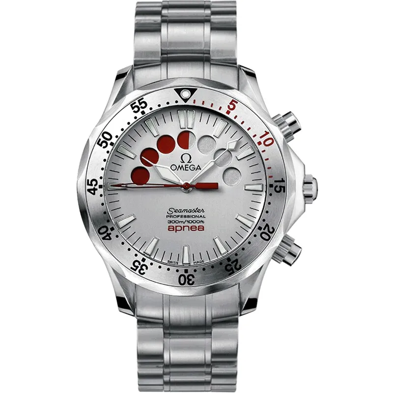 Omega Seamaster Diver 300M Automatic 41.5 Apnea 2595.30.00, reference 2595.30.00, white dial, stainless steel case