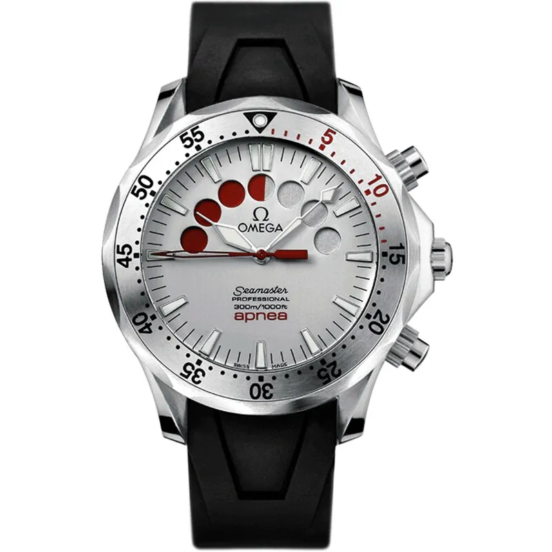 Omega Seamaster Diver 300M Automatic 41.5 Apnea 2895.30.91, reference 2895.30.91, white dial, stainless steel case
