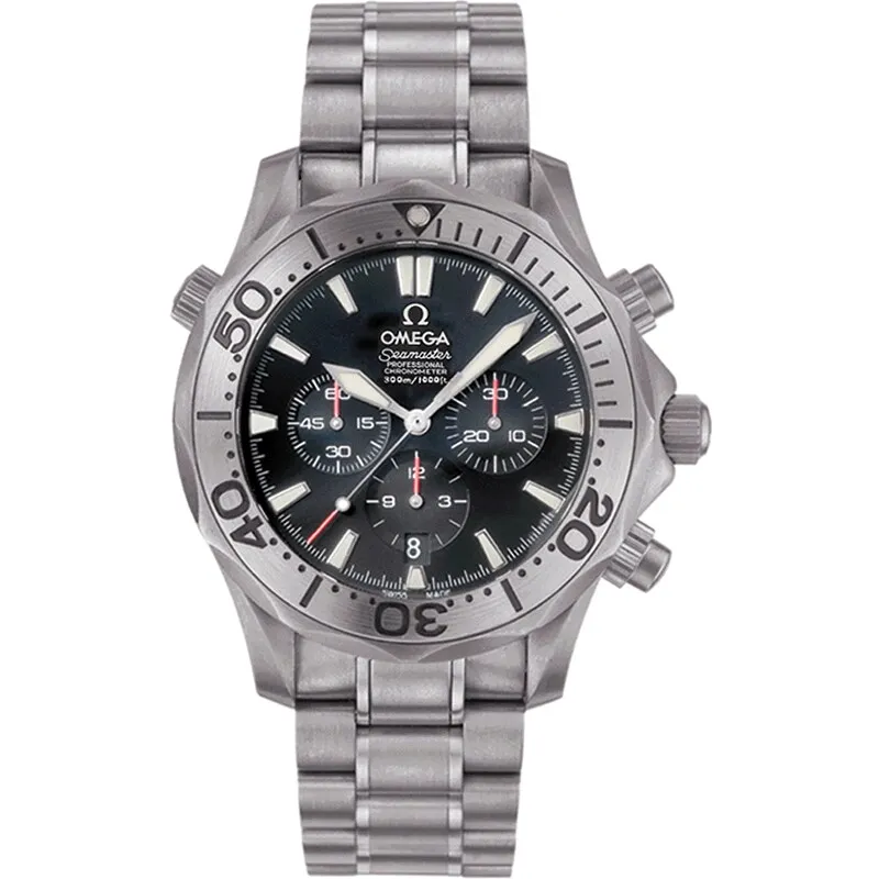 Omega Seamaster Diver 300M Automatic 41.5 Chronograph 2293.52.00, reference 2293.52.00, black dial, titanium case