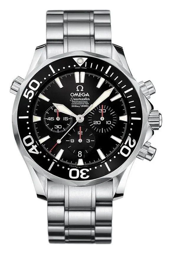 Omega Seamaster Diver 300M Automatic 41.5 Chronograph 2594.52.00, reference 2594.52.00, black dial, stainless steel case