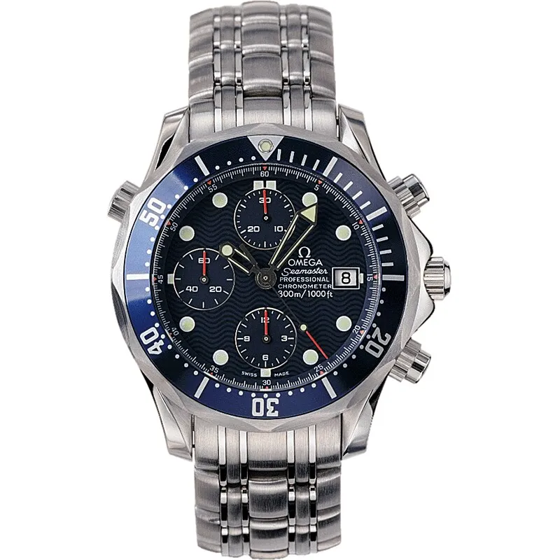Omega Seamaster Diver 300M Automatic 41.5 Chronograph 2599.80.00, reference 2599.80.00, blue dial, stainless steel case