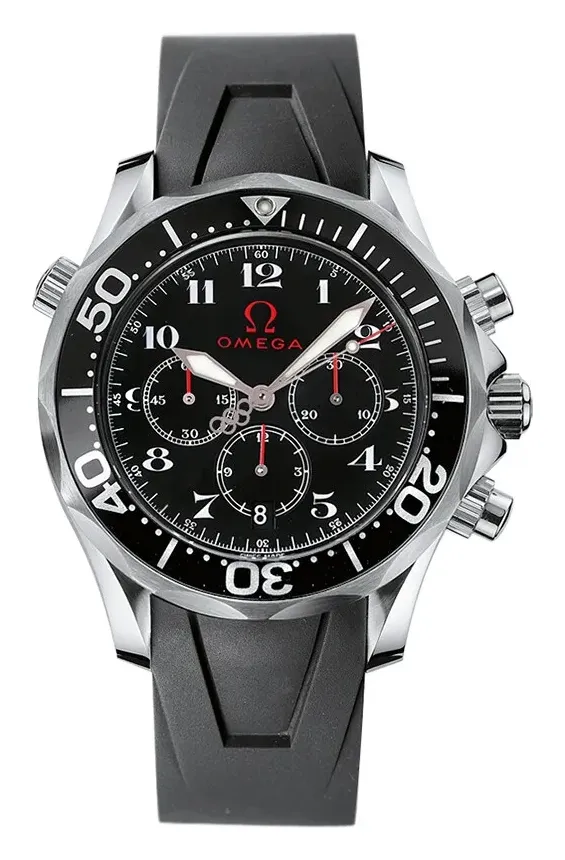 Omega Seamaster Diver 300M Automatic 41.5 Chronograph 2896.51.91, reference 2896.51.91, black dial, stainless steel case