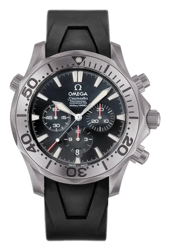 Omega Seamaster Diver 300M Automatic 41.5 Chronograph 2993.52.91, reference 2993.52.91, black dial, titanium case