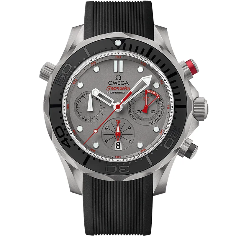 Omega Seamaster Diver 300M Co-Axial 44 Chronograph 212.92.44.50, reference 212.92.44.50.99.001, grey dial, titanium case