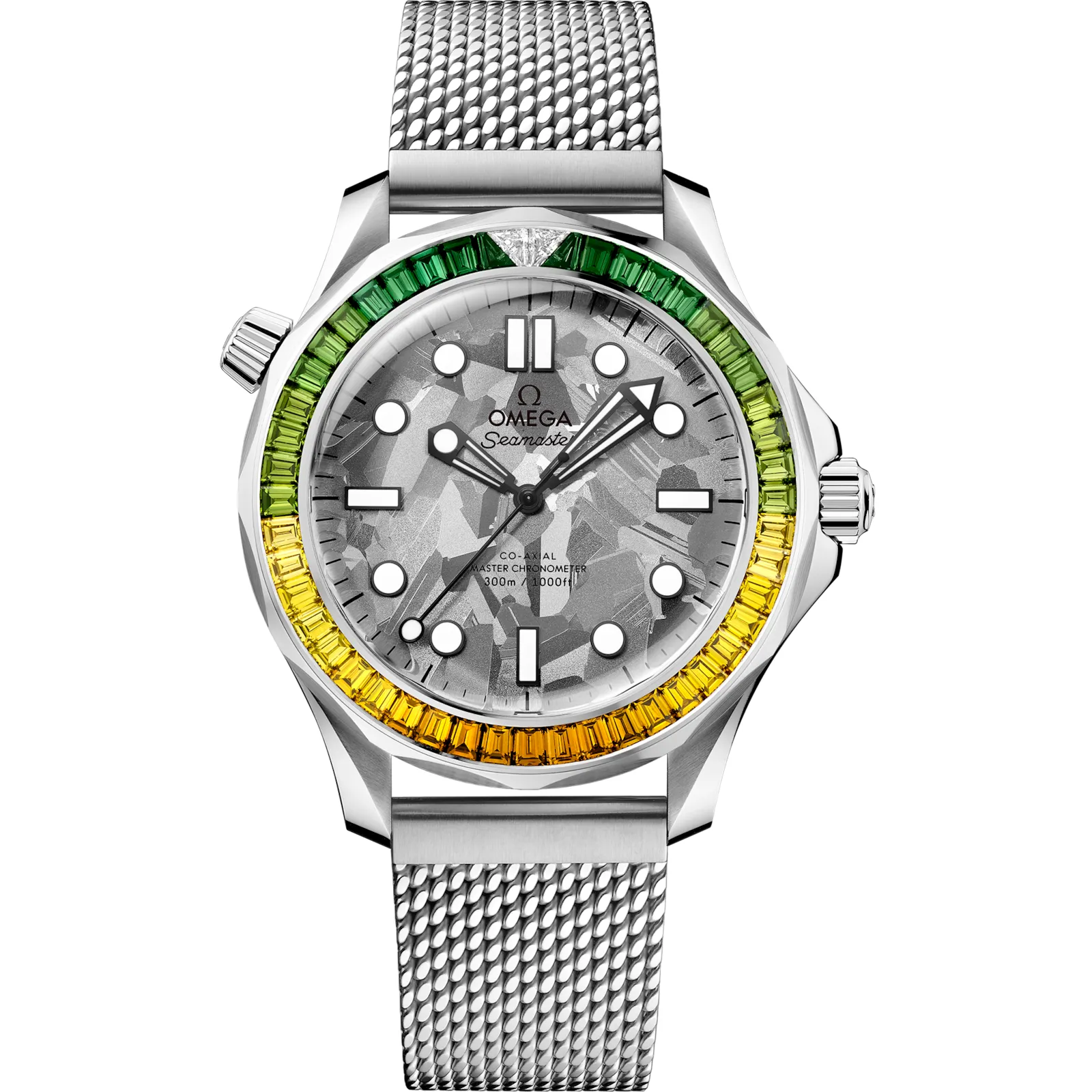 Omega Seamaster Diver 300M Master Co-Axial 42 210.55.42.20, reference 210.55.42.20.99.001, grey dial, white gold case