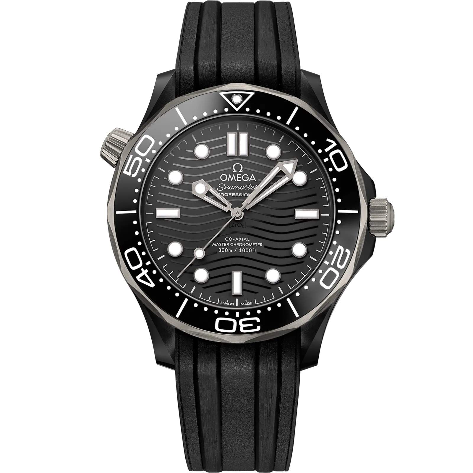 Omega Seamaster Diver 300M Master Co-Axial 43.5, reference 210.92.44.20.01.001, black dial, ceramic case