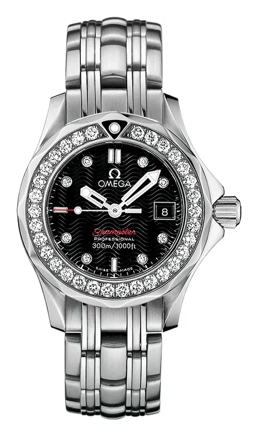 Omega Seamaster Diver 300M Quartz 28 212.15.28.61, reference 212.15.28.61.51.001, black dial, stainless steel case