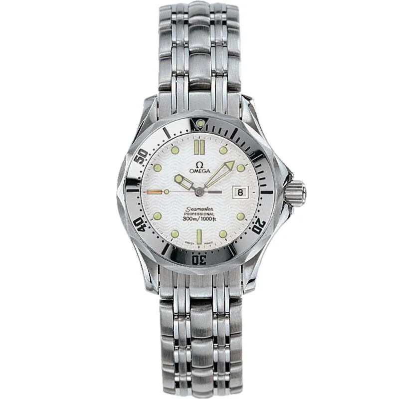 Omega Seamaster Diver 300M Quartz 28 2582.20.00, reference 2582.20.00, white dial, stainless steel case