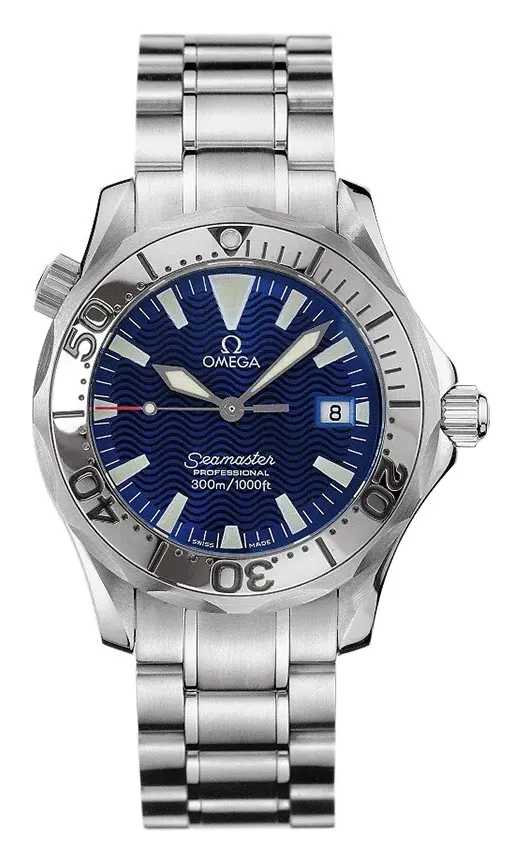 Omega Seamaster Diver 300M Quartz 36.25 2263.80.00, reference 2263.80.00, blue dial, stainless steel case
