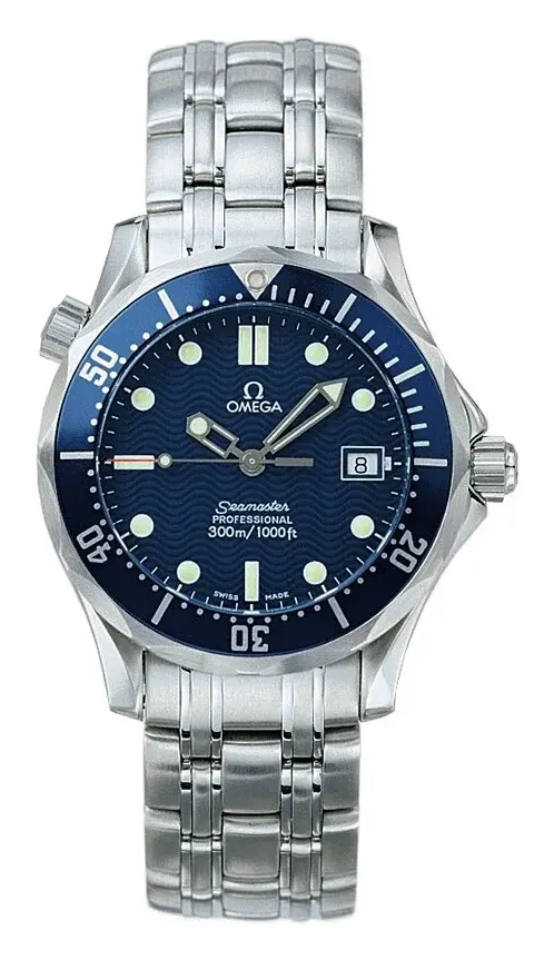 Omega Seamaster Diver 300M Quartz 36.25 2561.80.00, reference 2561.80.00, blue dial, stainless steel case