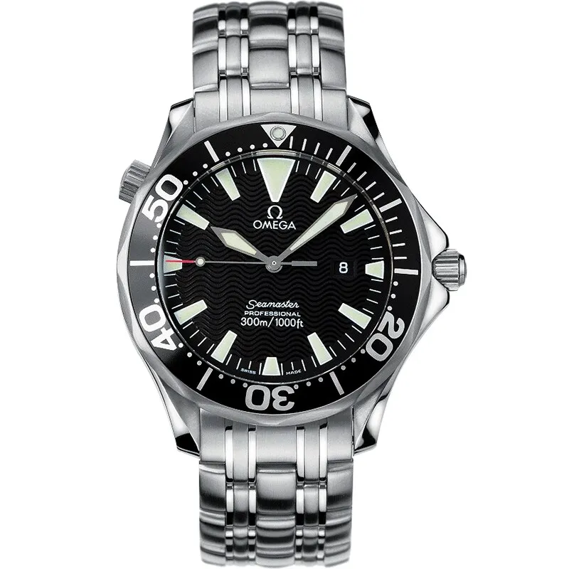 Omega Seamaster Diver 300M Quartz 41 2064.50.00, reference 2064.50.00, black dial, stainless steel case