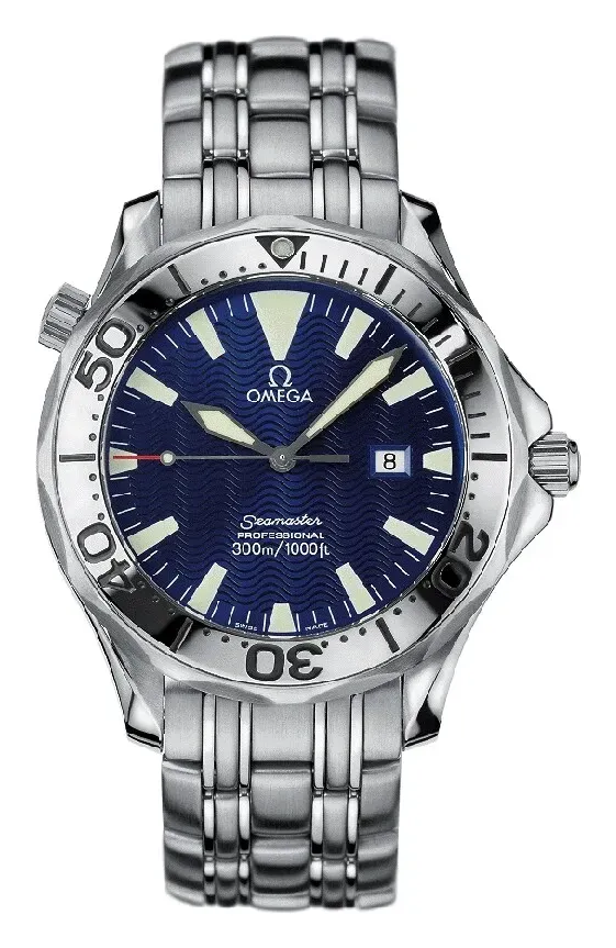 Omega Seamaster Diver 300M Quartz 41 2065.80.00, reference 2065.80.00, blue dial, stainless steel case