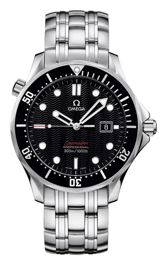 Omega Seamaster Diver 300M Quartz 41 212.30.41.61, reference 212.30.41.61.01.001, black dial, stainless steel case