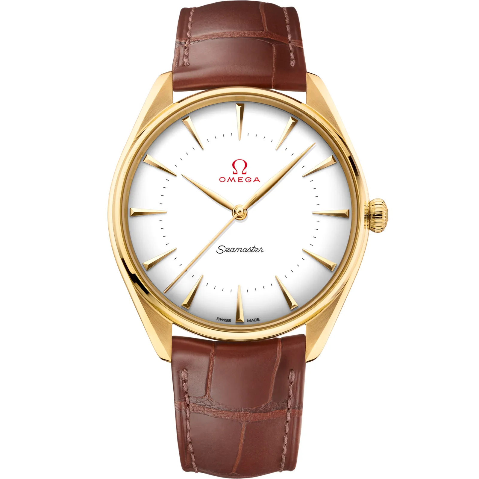 Omega Seamaster Master Co-Axial 39.5 Olympic Games 522.53.40.20, reference 522.53.40.20.04.001, white dial, yellow gold case