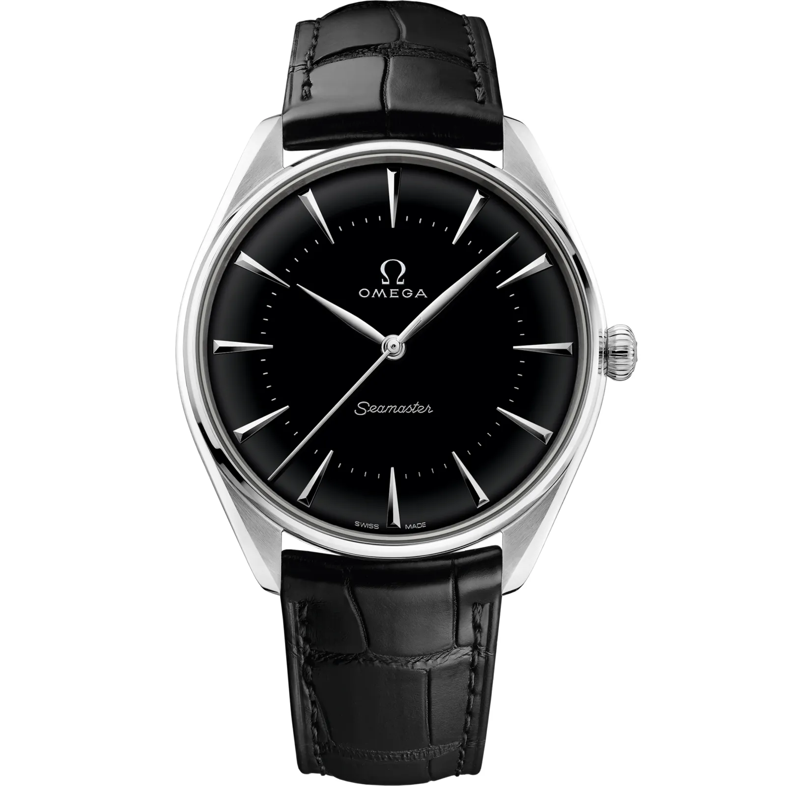 Omega Seamaster Master Co-Axial 39.5 Olympic Games 522.93.40.20, reference 522.93.40.20.01.001, black dial, platinum case