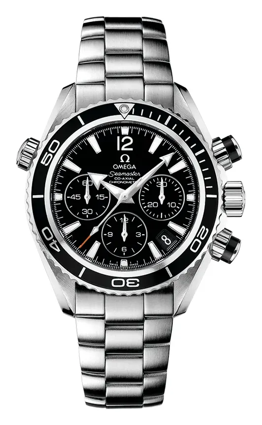 Omega Seamaster Planet Ocean 600M Co-Axial 37.5 Chronograph 222.30.38.50, reference 222.30.38.50.01.001, black dial, stainless steel case
