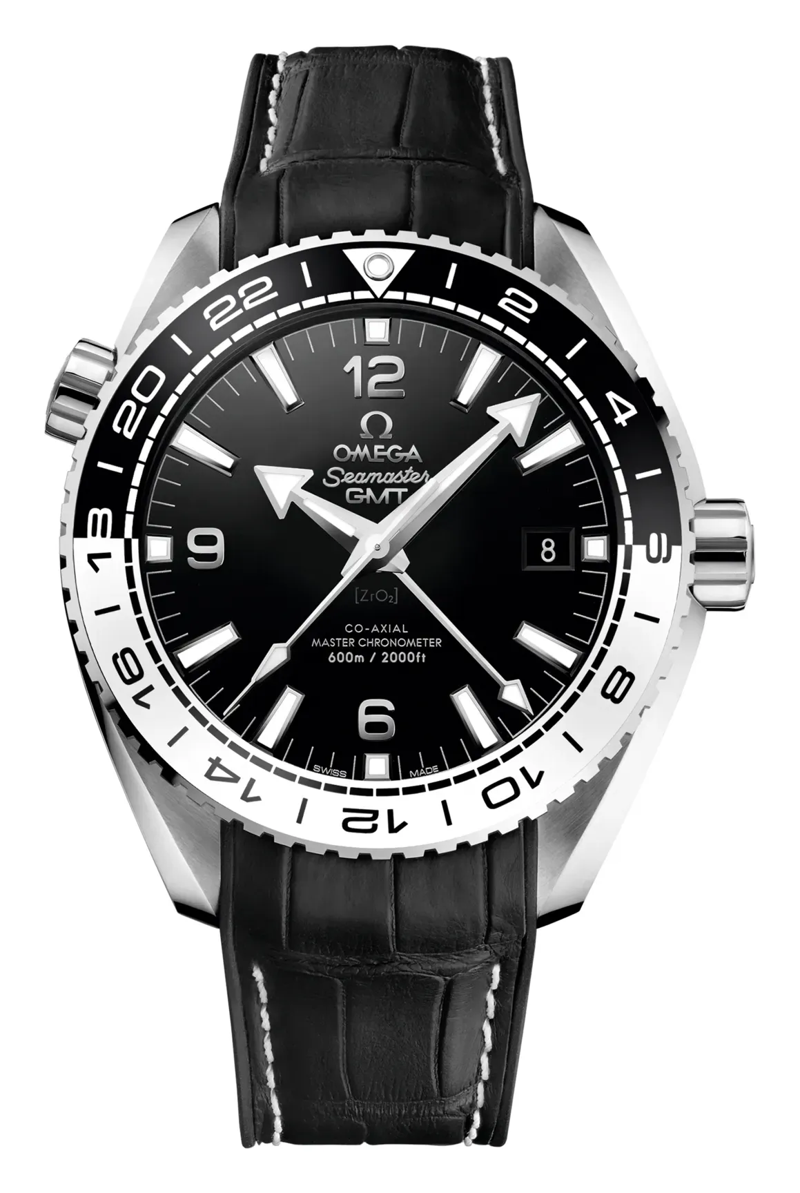 Omega Seamaster Planet Ocean 600M Co-Axial 43.5 Master Chronometer GMT 215.33.44.22, reference 215.33.44.22.01.001, black dial, stainless steel case