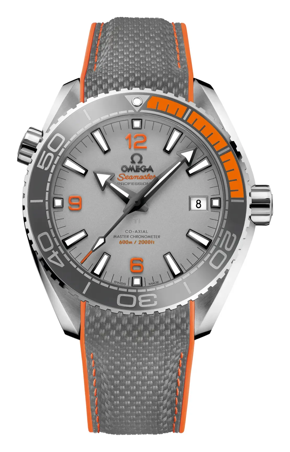 Omega Seamaster Planet Ocean 600M Co-Axial 43.5 Master Chronometer 215.92.44.21, reference 215.92.44.21.99.001, grey dial, titanium case