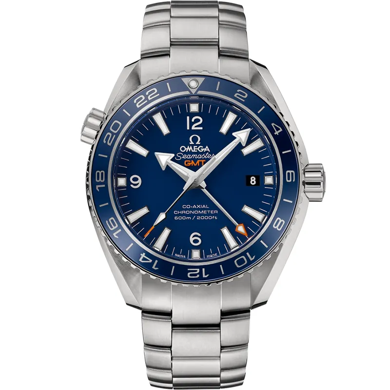 Omega Seamaster Planet Ocean 600M Co-Axial 43.5 GMT 232.90.44.22, reference 232.90.44.22.03.001, blue dial, titanium case