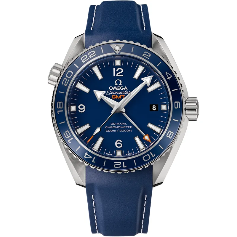 Omega Seamaster Planet Ocean 600M Co-Axial 43.5 GMT 232.92.44.22, reference 232.92.44.22.03.001, blue dial, titanium case