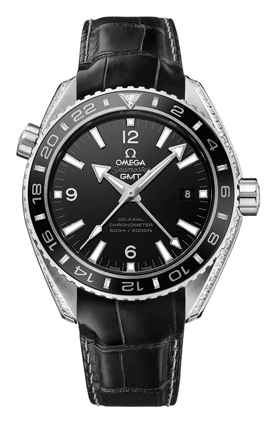 Omega Seamaster Planet Ocean 600M Co-Axial 43.5 GMT 232.98.44.22, reference 232.98.44.22.01.001, black dial, platinum case