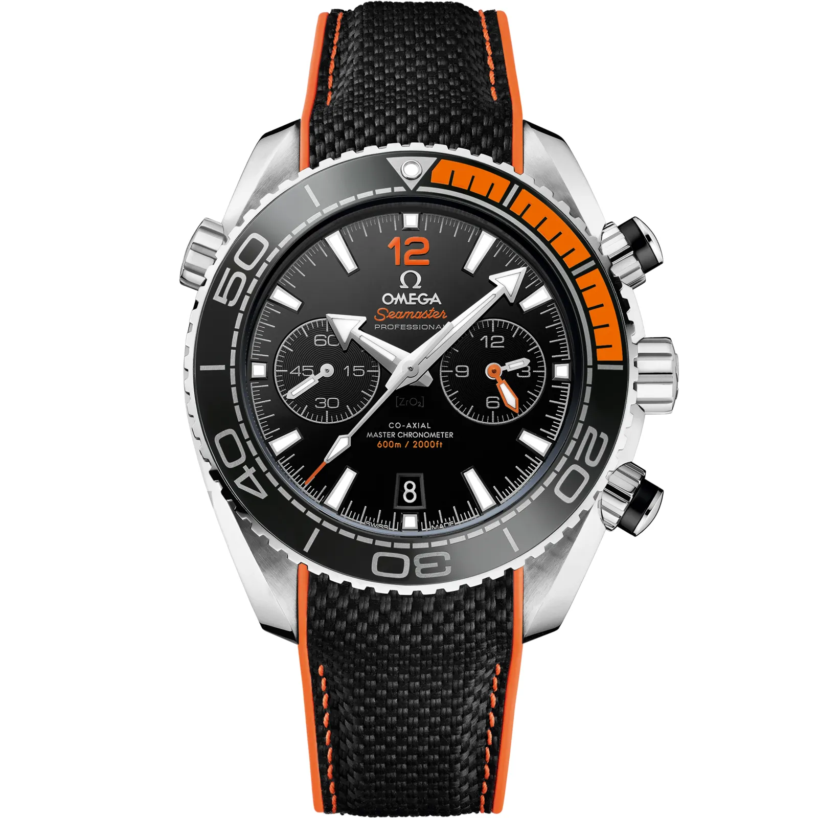 Omega Seamaster Planet Ocean 600M Co-Axial 45.5 Master Chronometer Chronograph 215.32.46.51, reference 215.32.46.51.01.001, black dial, stainless steel case