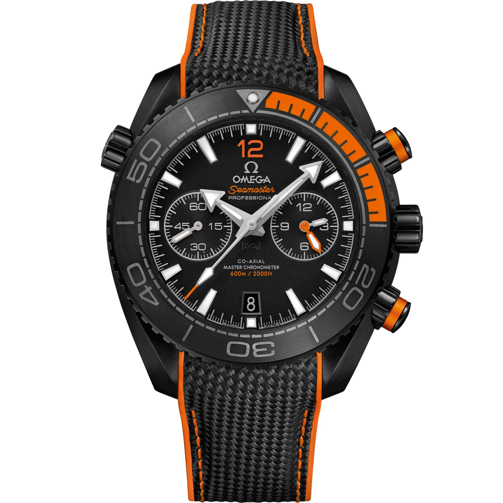 Omega Seamaster Planet Ocean 600M Co-Axial 45.5 Master Chronometer Chronograph 215.92.46.51, reference 215.92.46.51.01.001, black dial, ceramic case