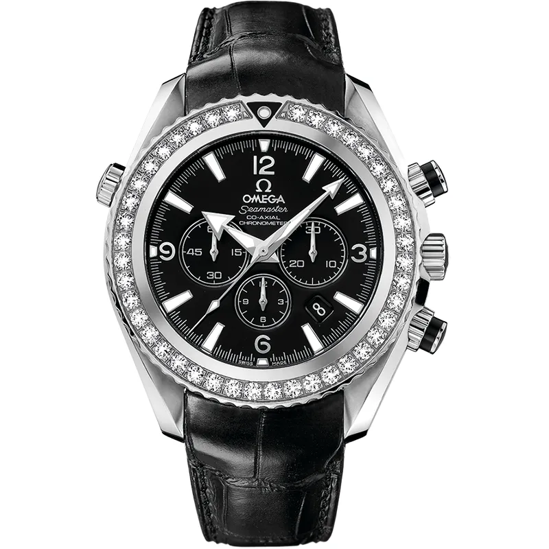 Omega Seamaster Planet Ocean 600M Co-Axial 45.5 Chronograph 222.18.46.50, reference 222.18.46.50.01.001, black dial, stainless steel case