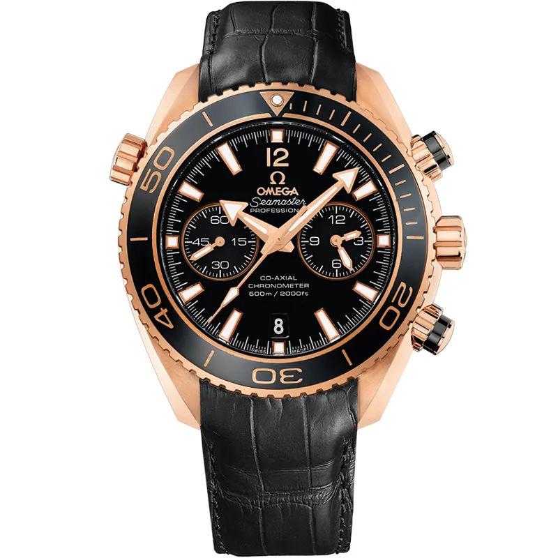 Omega Seamaster Planet Ocean 600M Co-Axial 45.5 Chronograph 232.63.46.51, reference 232.63.46.51.01.001, black dial, rose gold case