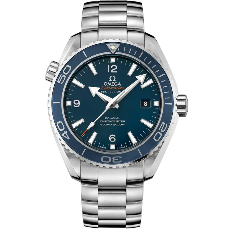 Omega Seamaster Planet Ocean 600M Co-Axial 45.5 232.90.46.21, reference 232.90.46.21.03.001, blue dial, titanium case