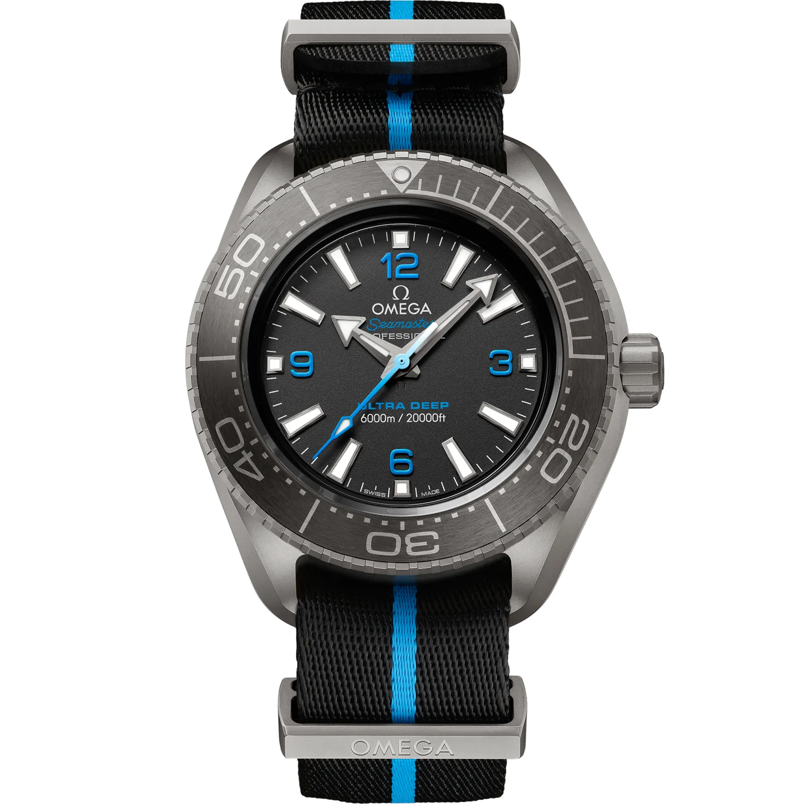 Omega Seamaster Planet Ocean Ultra Deep, reference 215.92.46.21.01.001, black dial, titanium case