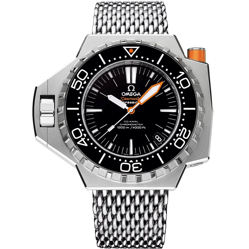 Omega Seamaster PloProf Co-Axial 224.30.55.21, reference 224.30.55.21.01.001, black dial, stainless steel case