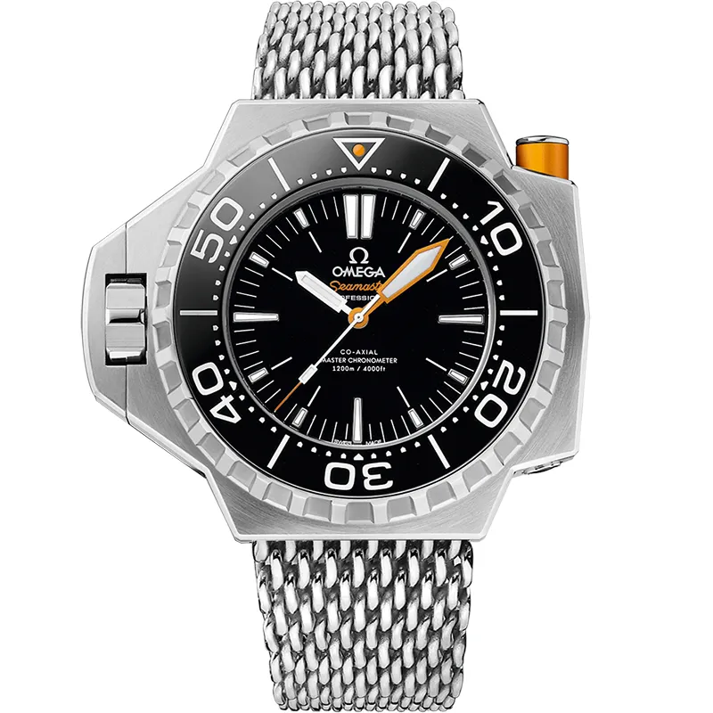 Omega Seamaster PloProf Co-Axial Master Chronometer 227.90.55.21, reference 227.90.55.21.01.001, black dial, titanium case