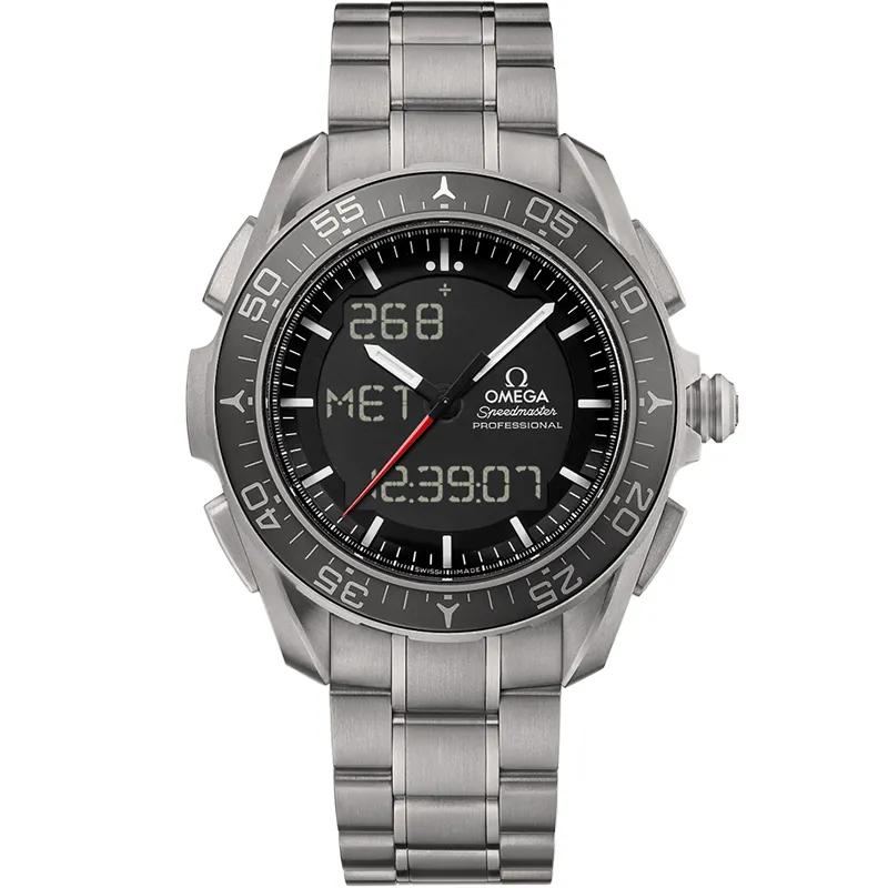 Omega Skywalker X-33 318.90.45.79, reference 318.90.45.79.01.001, black dial, titanium case