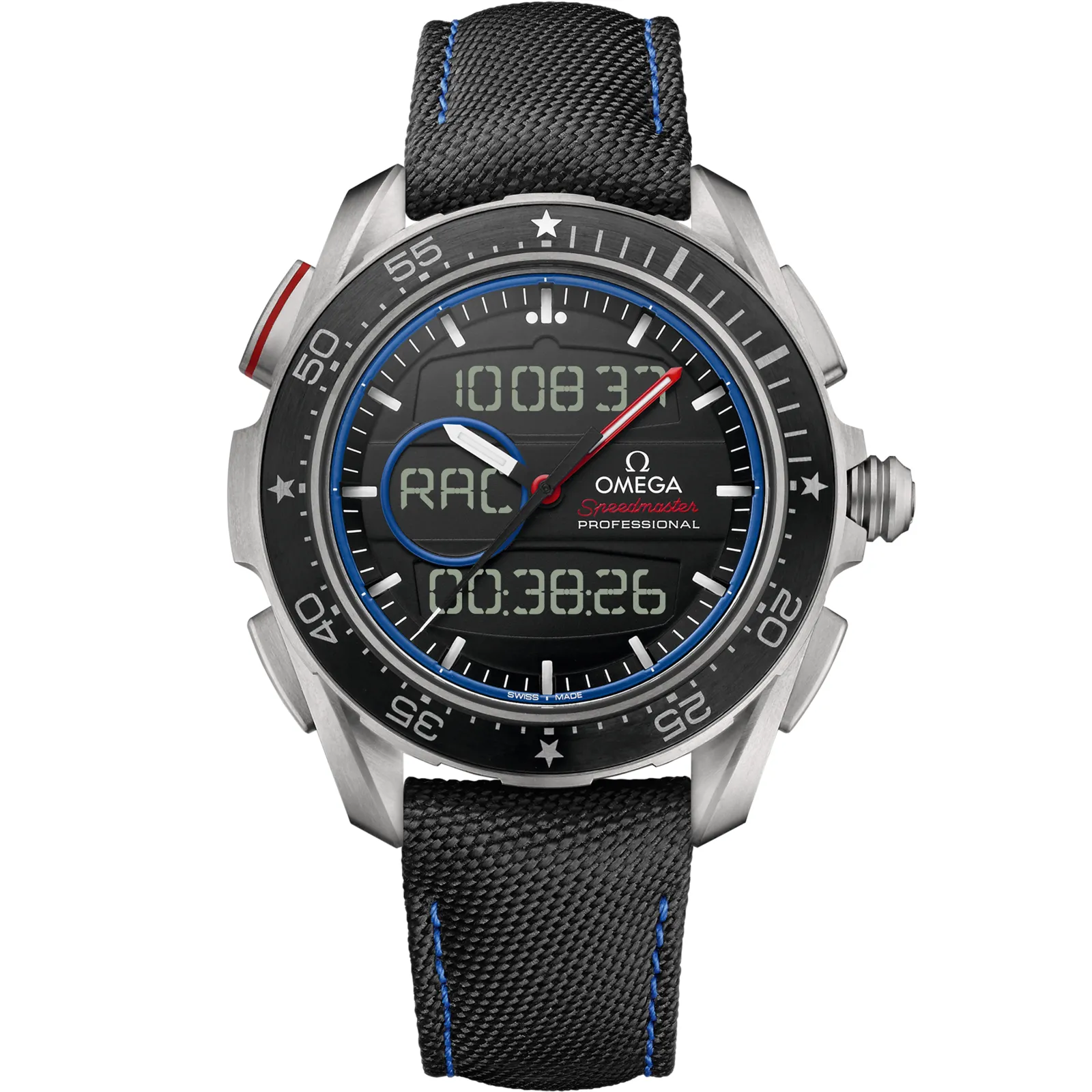 Omega Skywalker X-33 318.92.45.79, reference 318.92.45.79.01.001, black dial, titanium case