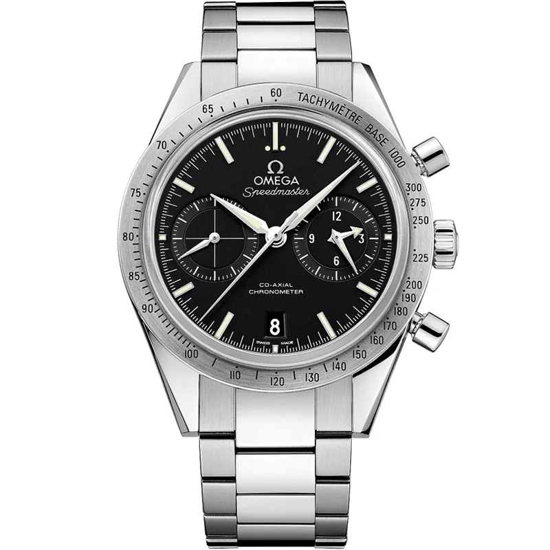Omega Speedmaster 57 Co-Axial 331.10.42.51, reference 331.10.42.51.01.001, black dial, stainless steel case