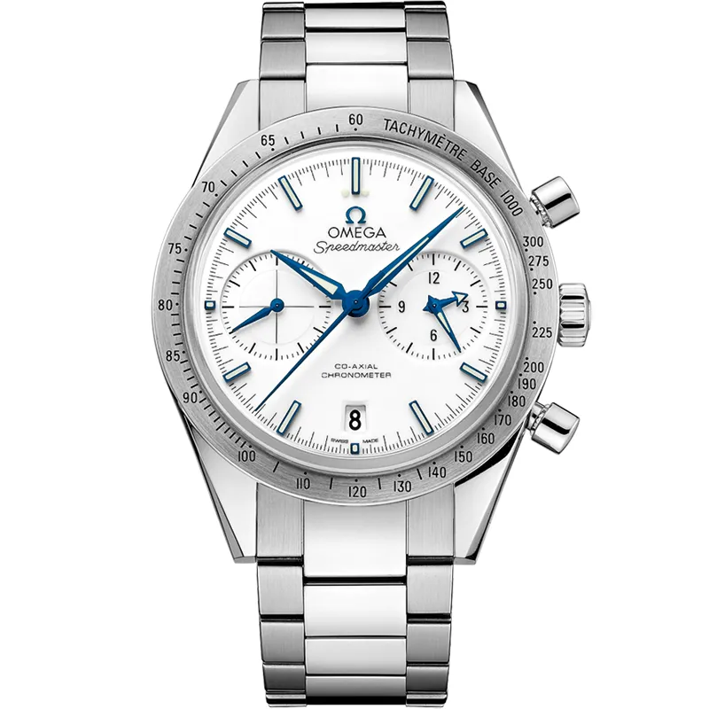 Omega Speedmaster 57 Co-Axial 331.90.42.51, reference 331.90.42.51.04.001, white dial, titanium case