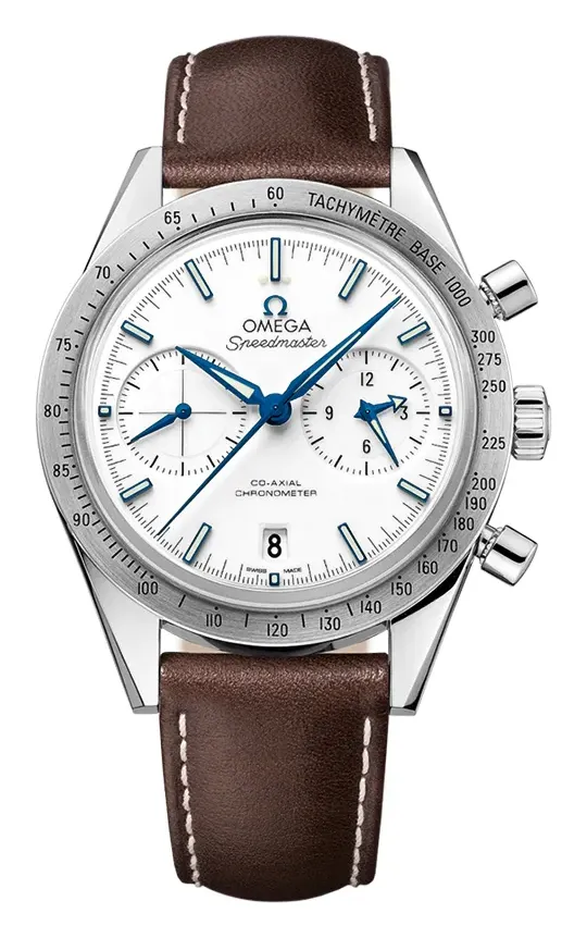 Omega Speedmaster 57 Co-Axial 331.92.42.51, reference 331.92.42.51.04.001, white dial, titanium case