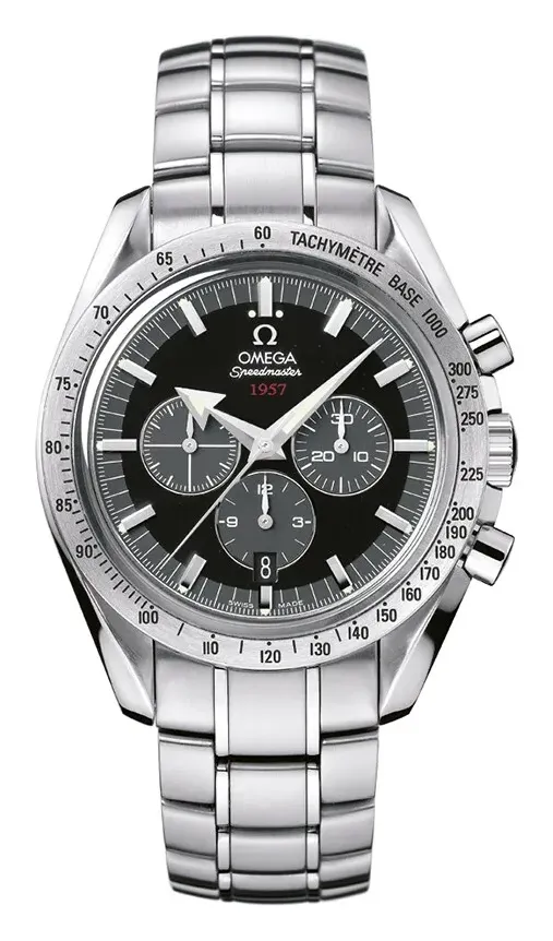 Omega Speedmaster Broad Arrow 1957 321.10.42.50, reference 321.10.42.50.01.001, black dial, stainless steel case