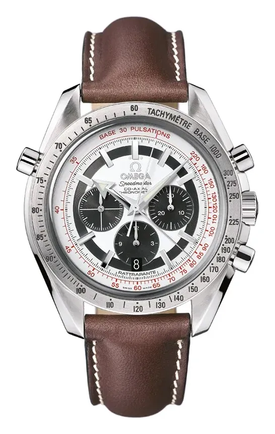 Omega Speedmaster Broad Arrow Co-Axial Rattrapante 3882.31.37, reference 3882.31.37, silver dial, stainless steel case